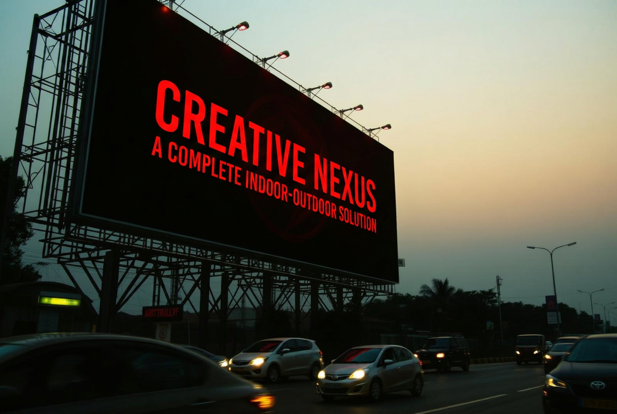 Creative Nexus branded highway billboard